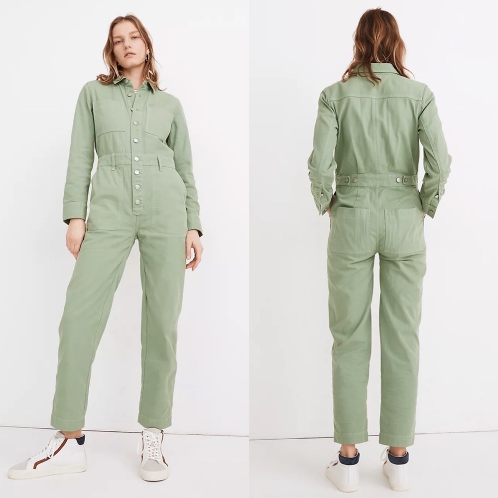 Madewell Garment-Dyed Relaxed Coverall Jumpsuit NWT